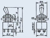Тумблер П2Т-1-1В