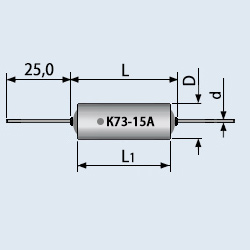 Конденсатор К73-15А 400 в 0.22 мкф