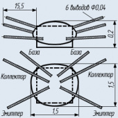 Транзисторная сборка 2ТС398А-1