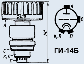 Лампа генераторная ГИ-14Б