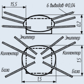 Транзисторная сборка 2ТС393А-1