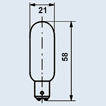 Лампа РН-8-20-1 B15d/18