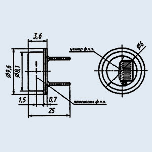Фоторезистор ФР-162 гр.Б