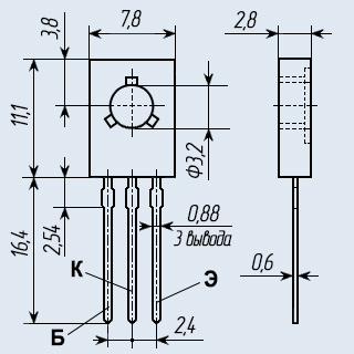 КТ626Б, Транзисторы биполярные, характеристики, применение, даташит, аналоги | Транзистор КТ626Б - купить с гарантией и доставкой по цене 26.00 руб.