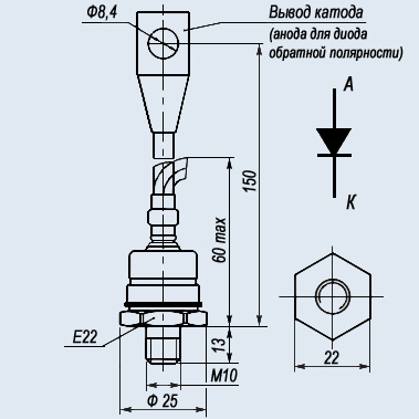 Диод на чертеже