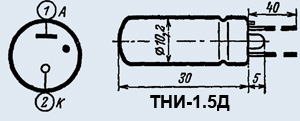 Лампа индикаторная ТНИ-1.5Д