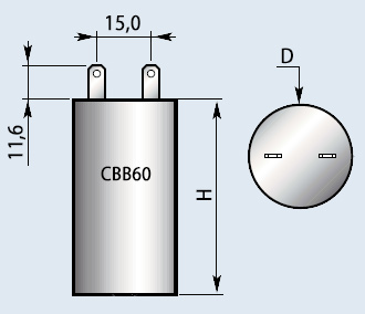 Схема конденсатора cbb60