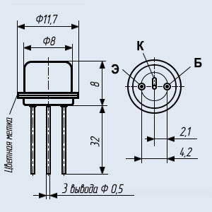 ГТ308В, Транзисторы биполярные, характеристики, применение, даташит, аналоги | Транзистор ГТ308В - купить с гарантией и доставкой по цене от 60.00 руб.
