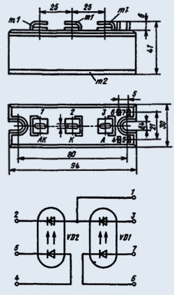 Модуль оптотиристорный МТОТО-125-12