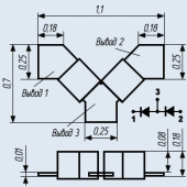 Диод СВЧ 3А130АС-3