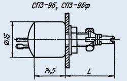 Резистор переменный СП3-9Б 0.5Вт 22К