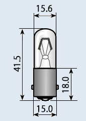 Лампа индикаторная ТЛЗ-3-2 B15s/18