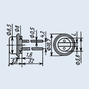 Фоторезистор ФР1-4 220К