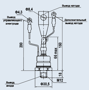 Тиристор быстродействующий ТБ151-50-11