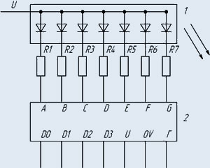 Кр514ид2 схема включения