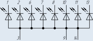 Схема принципиальная электрическая для типа 3ЛС338Б-2, 3ЛС338Г-2