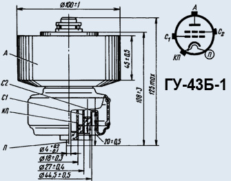 Генераторный тетрод ГУ-43Б1