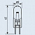 Лампа кварцевая КГМ-6.3-15 цоколь G2.2