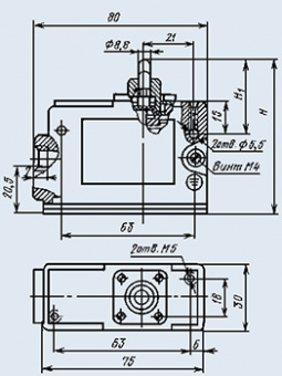 Микропереключатель МП2302 У2 исп.01
