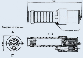 Соединитель ШРА-200 розетка