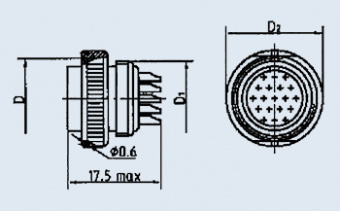 Соединитель РРС3-50А-0-8-В
