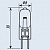 Лампа кварцевая КГМН-6.3-15 цоколь G2.2