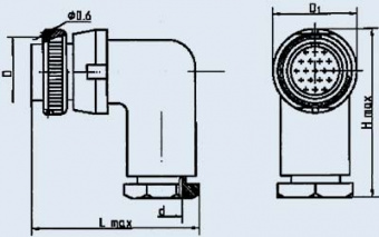 Соединитель РРС3-10А-9-4-В