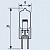 Лампа кварцевая КГМ-6-30 цоколь G4