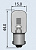 Лампа индикаторная МН-3 В15s/35